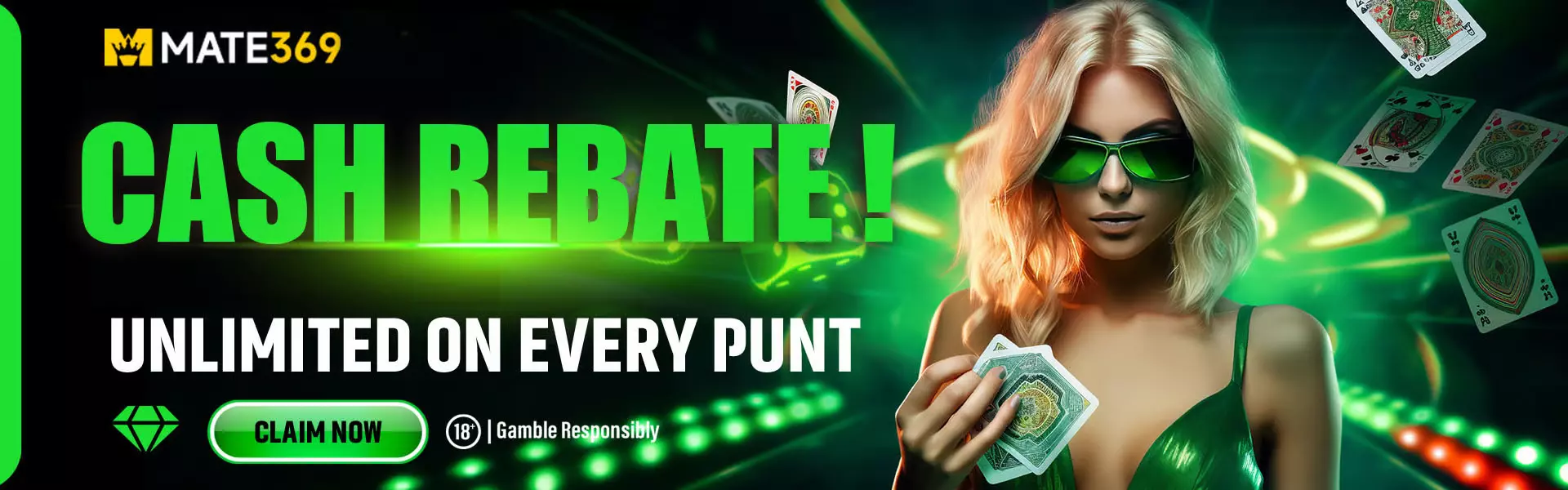 MATE369 Cash Rebate: Unlimited Cash Back on Every Single Punt!