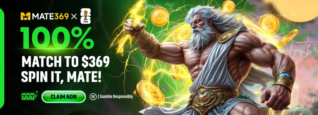 MATE369 Pokies Bonus MATE369 Slots Welcome Offer
